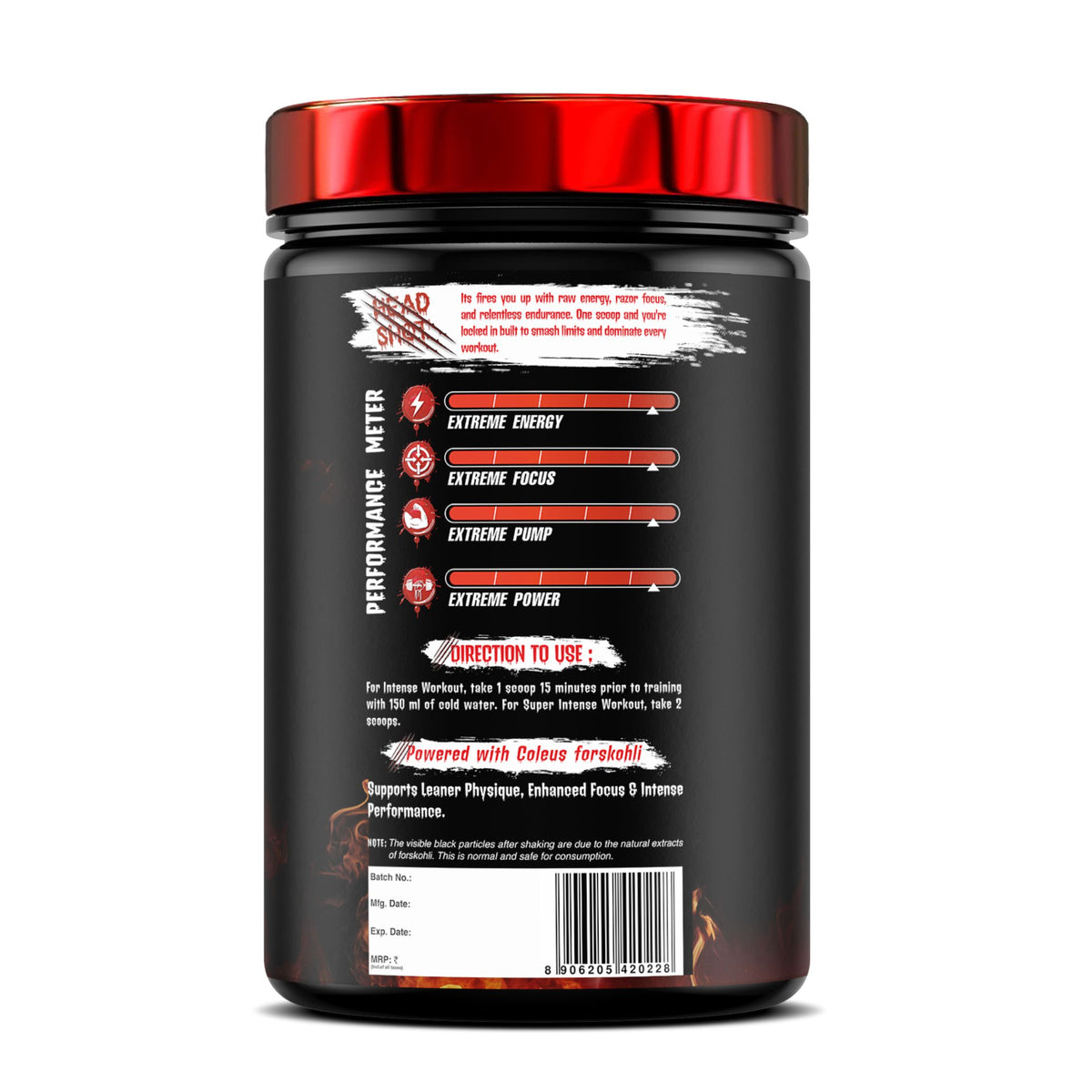 Buy Headshot Pre Workout Powder for Intense Training | Bolt Nutrition