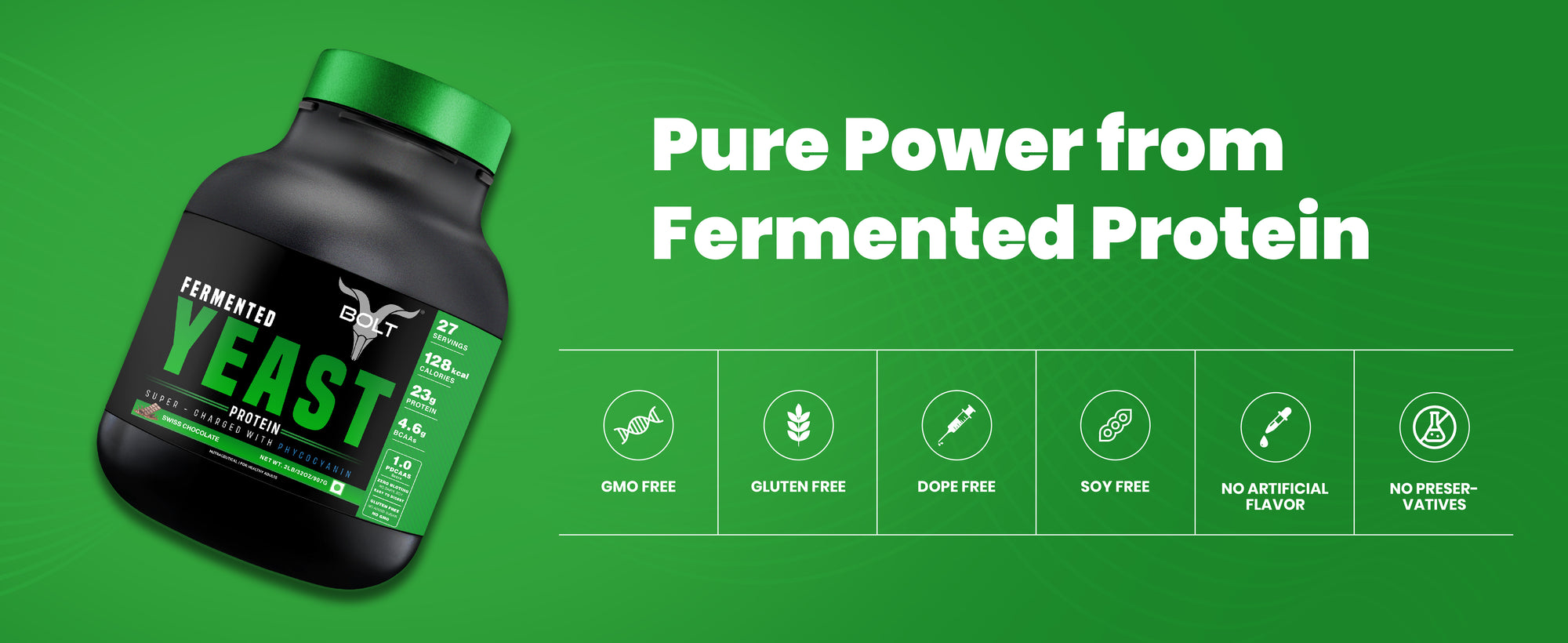 pure power from bolt fermented yeast protein