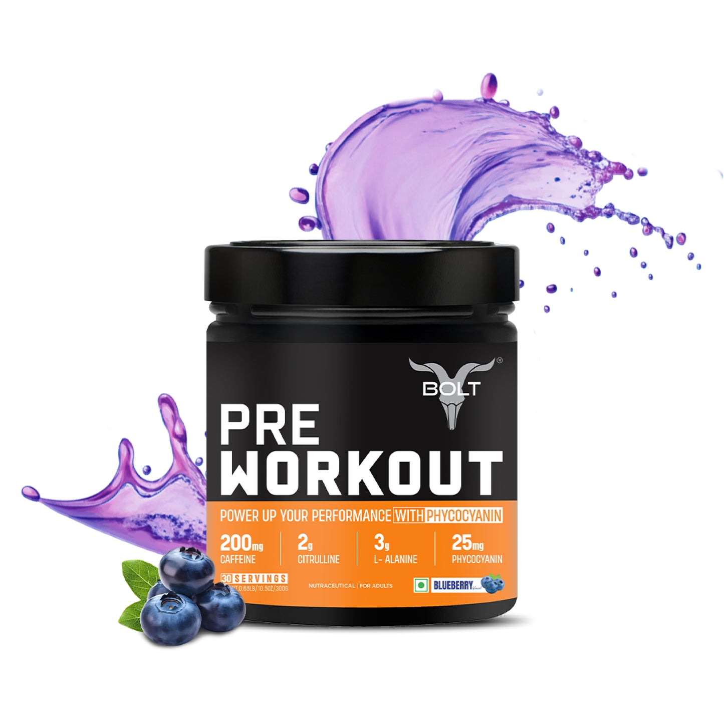 Bolt Pre-Workout | 300 G | For Energy & Performance