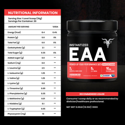 Blueberry -Bolt EAA supplement 