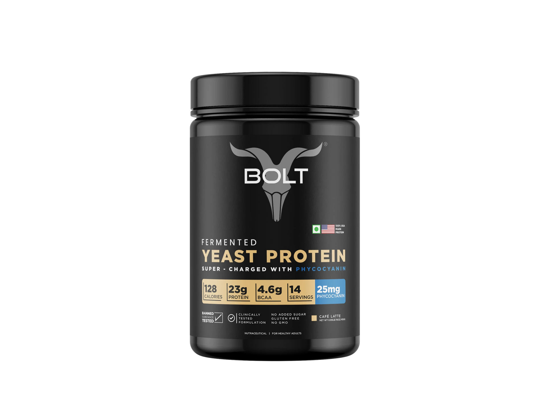 Bolt  Fermented Yeast Protein | 23g Protein| Peak Absorption | Superior Muscle Recovery | Gut Friendly | PDCAAS of 1 (Copy)-Dietary Supplements-Bolt Nutrition India-Bolt Nutrition