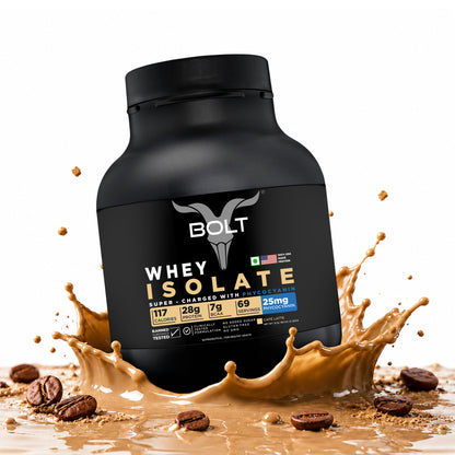 whey isolate 5kg with cafe latte flavour