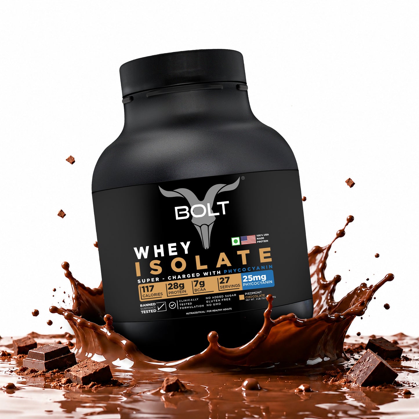whey isolate with piedmont chocolate flavour 