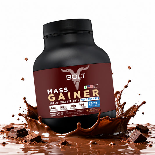 bolt mass gainer 2kg piedmont chocolate flavour