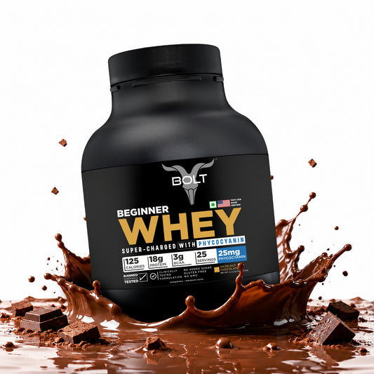 bolt beginner whey protein hazelnut chocolate flavour
