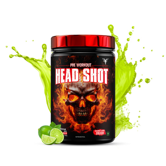 headshot pre workout with citrus blaze flavour