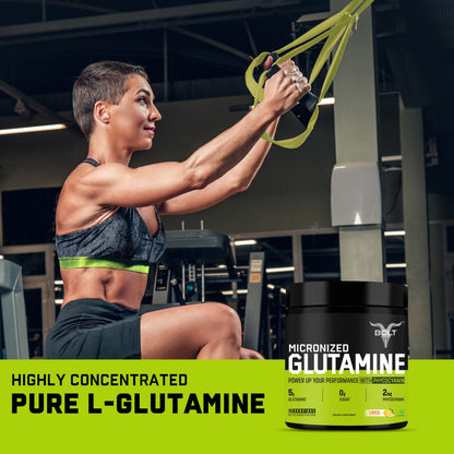 Highly concentrated pure L-Glutamine, Lime Limca