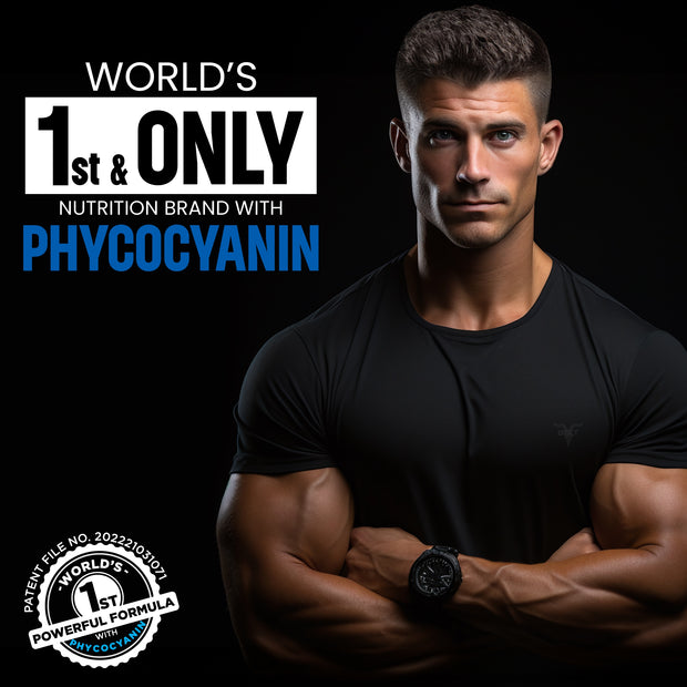 No one Nutrition brand with phycocyanin, whey protein with phycocyanin