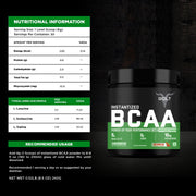 Nutritional Information of Bolt Instantized BCAA