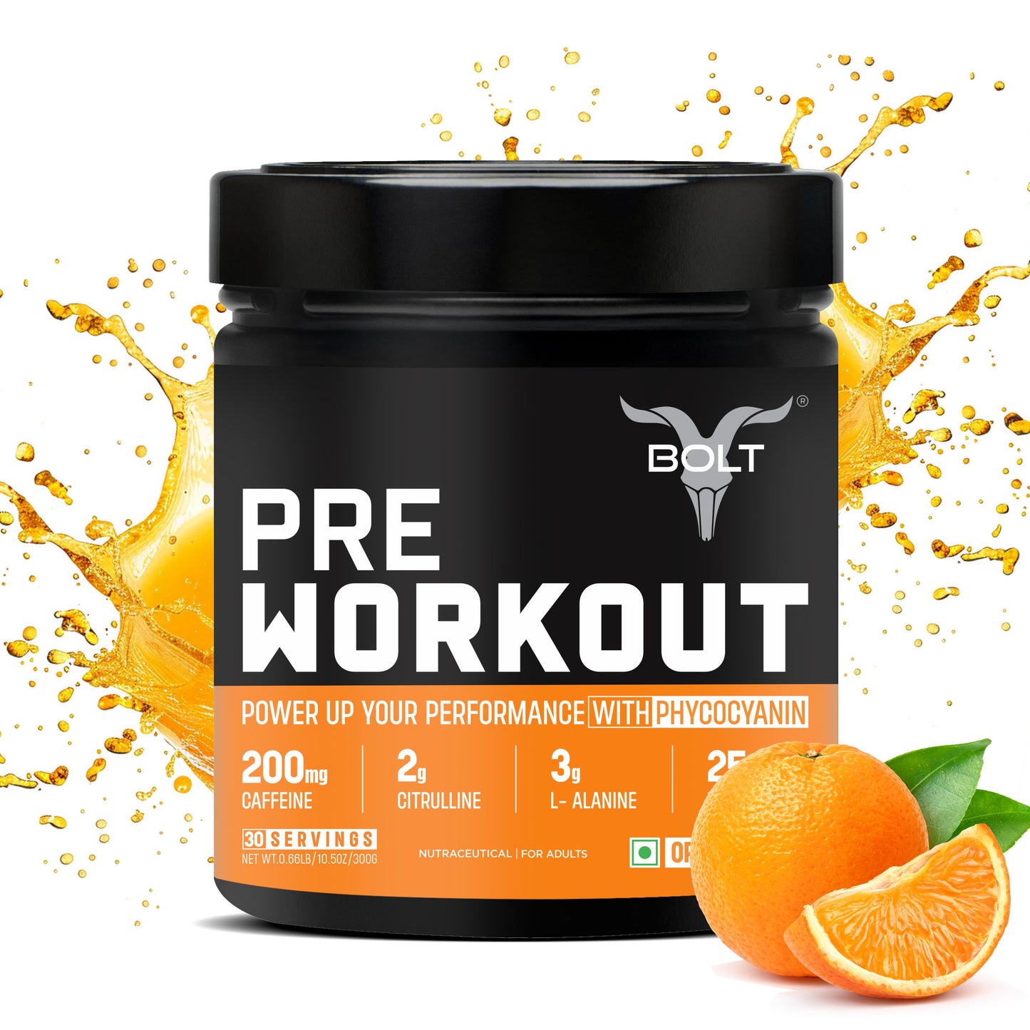 bolt pre workout orange flavour