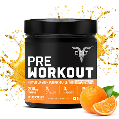 bolt pre workout orange flavour