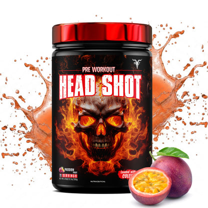bolt headshot pre workout supplement passion fruit flavour