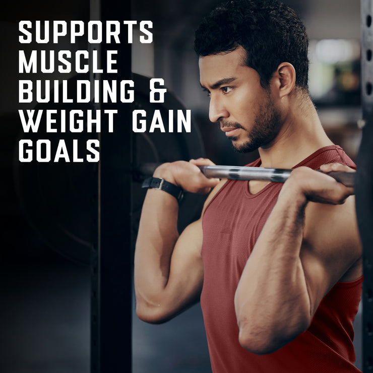 Supports muscle building & weight gain goal