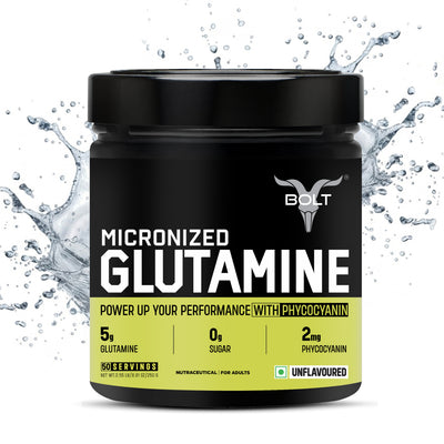 Unflavoured Bolt Micronized Glutamine