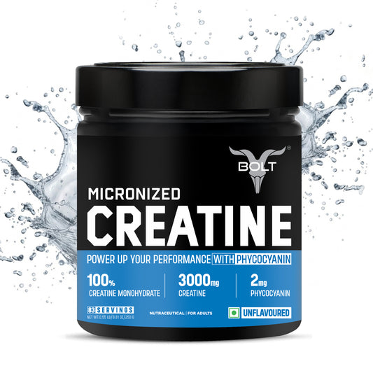 bolt micronized creatine 250g unflavoured