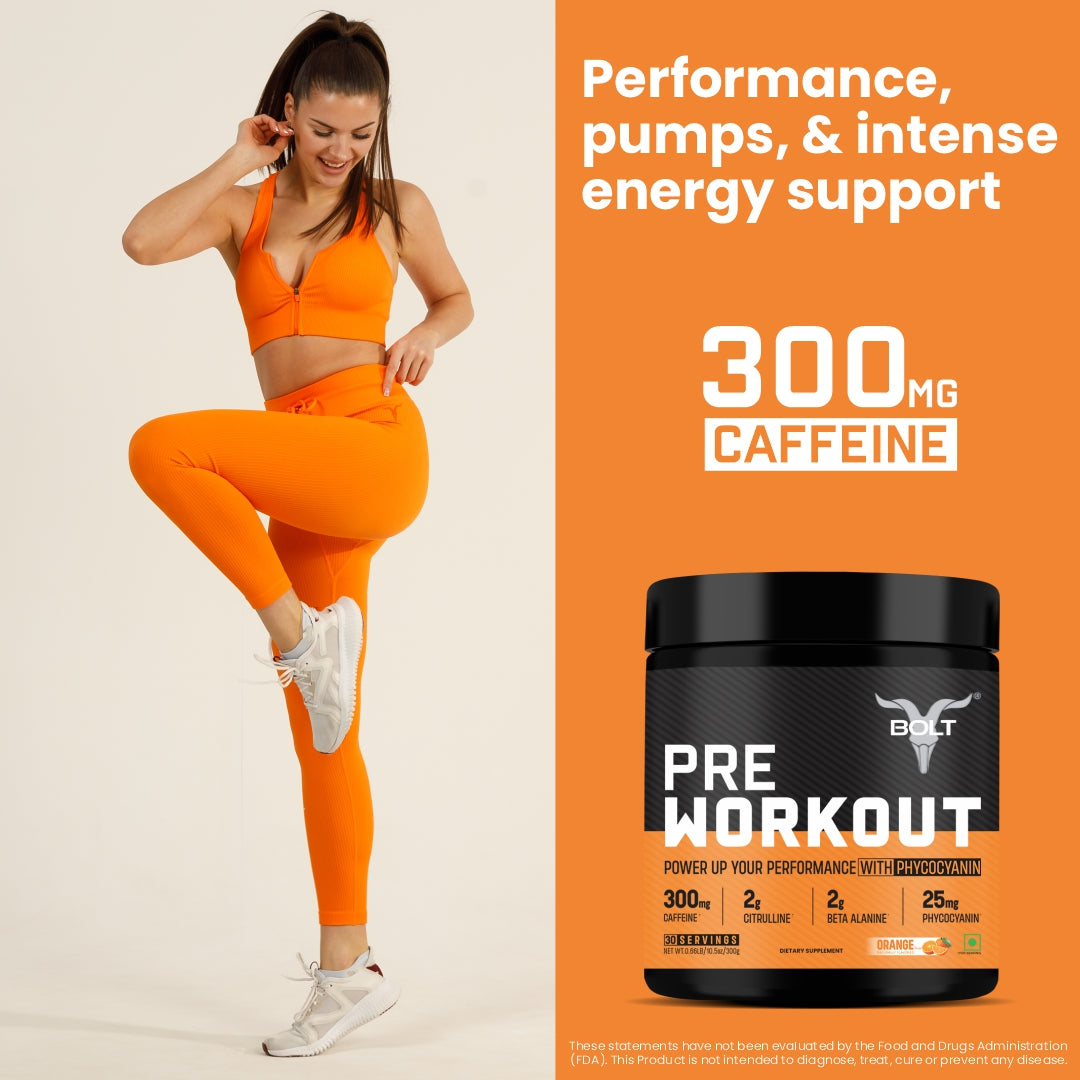 pre workout supplement ingredients, orange