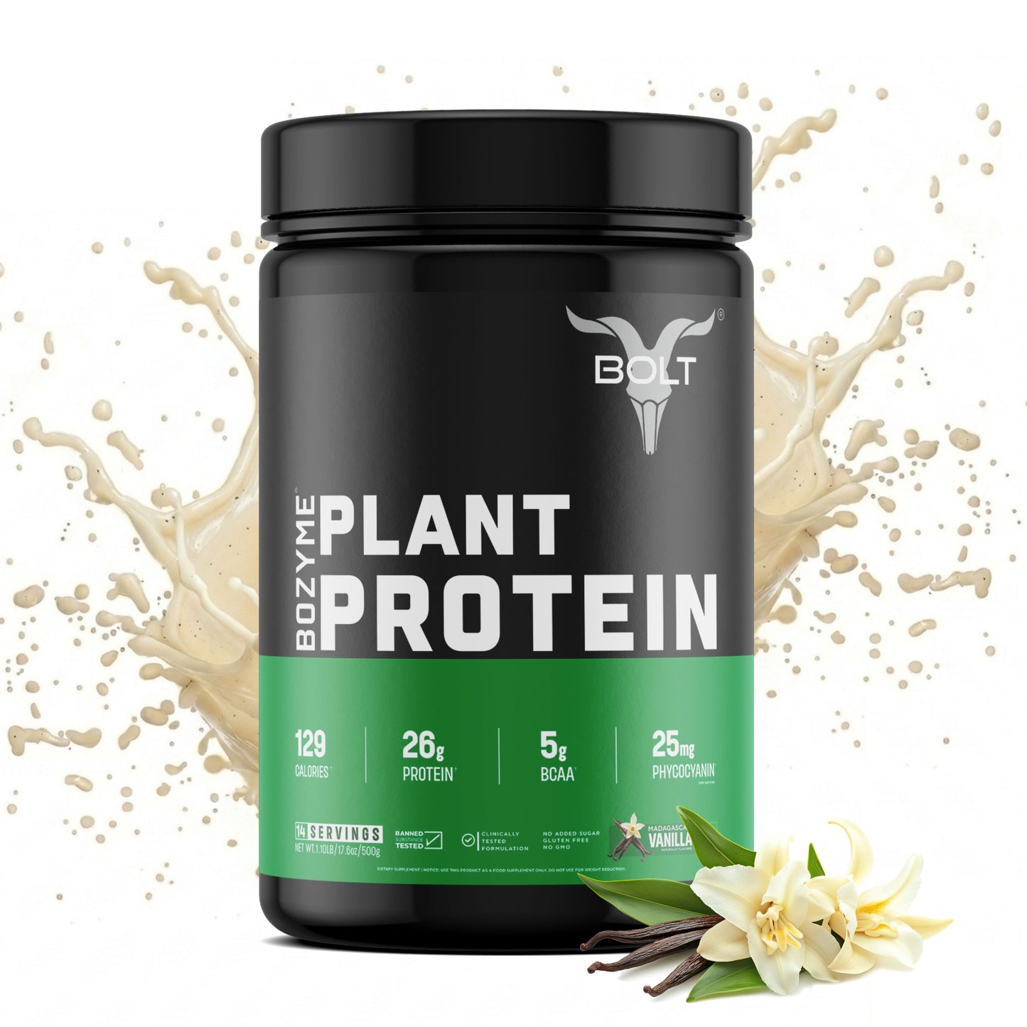 plant based protein 500g madagascar vanilla flavour