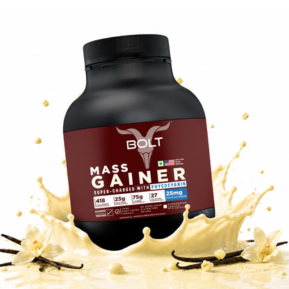 bolt mass gainer madagascar vanilla flavour