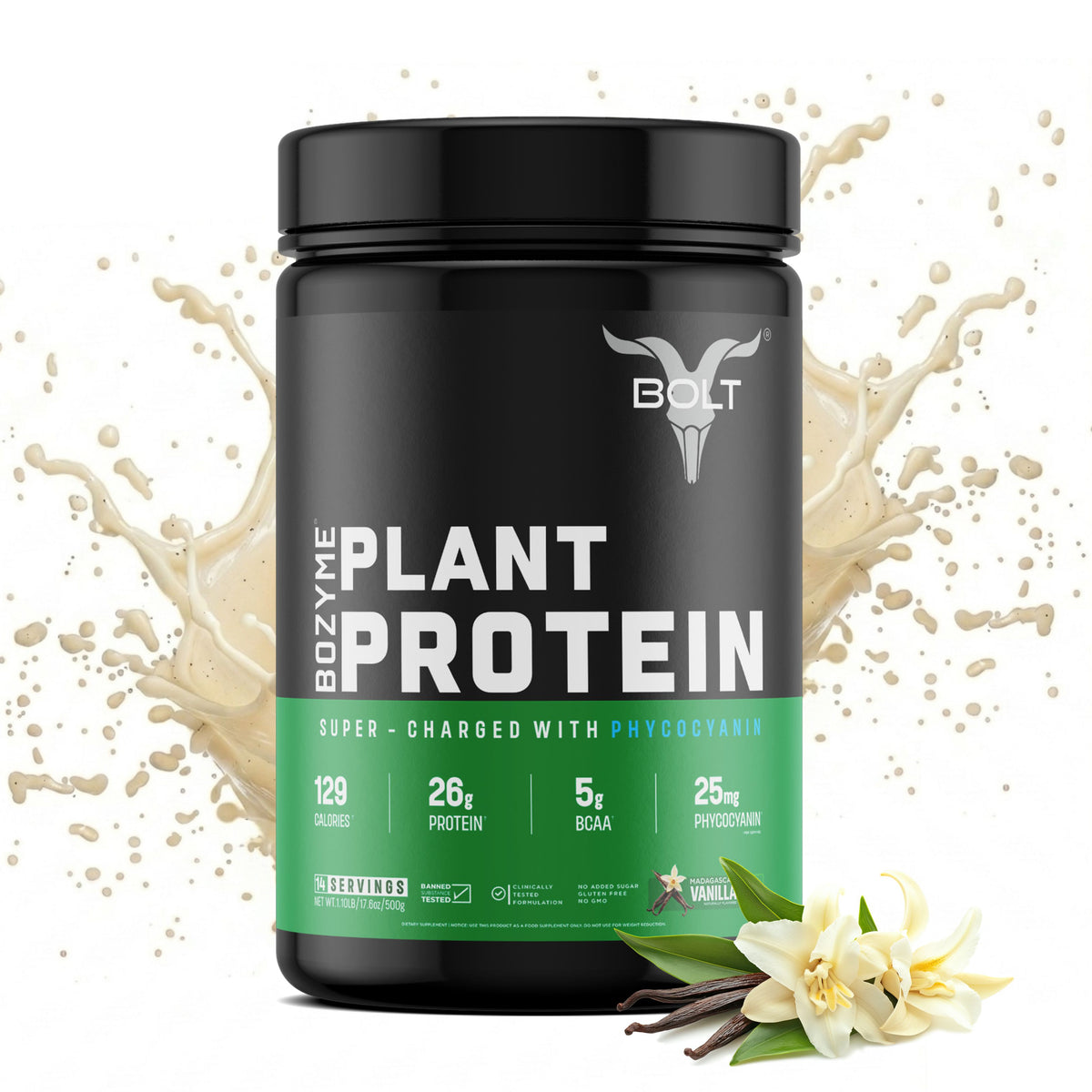 plant based protein 500g madagascar vanilla flavour