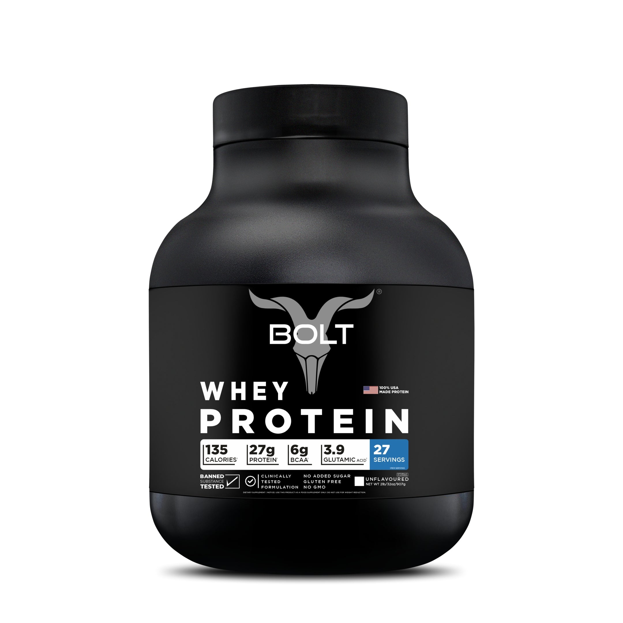 Bolt Whey Protein Powder | With Superfood PHYCOCYANIN | USA Formulation & Origin